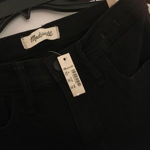 Madewell black roadtripper jeans